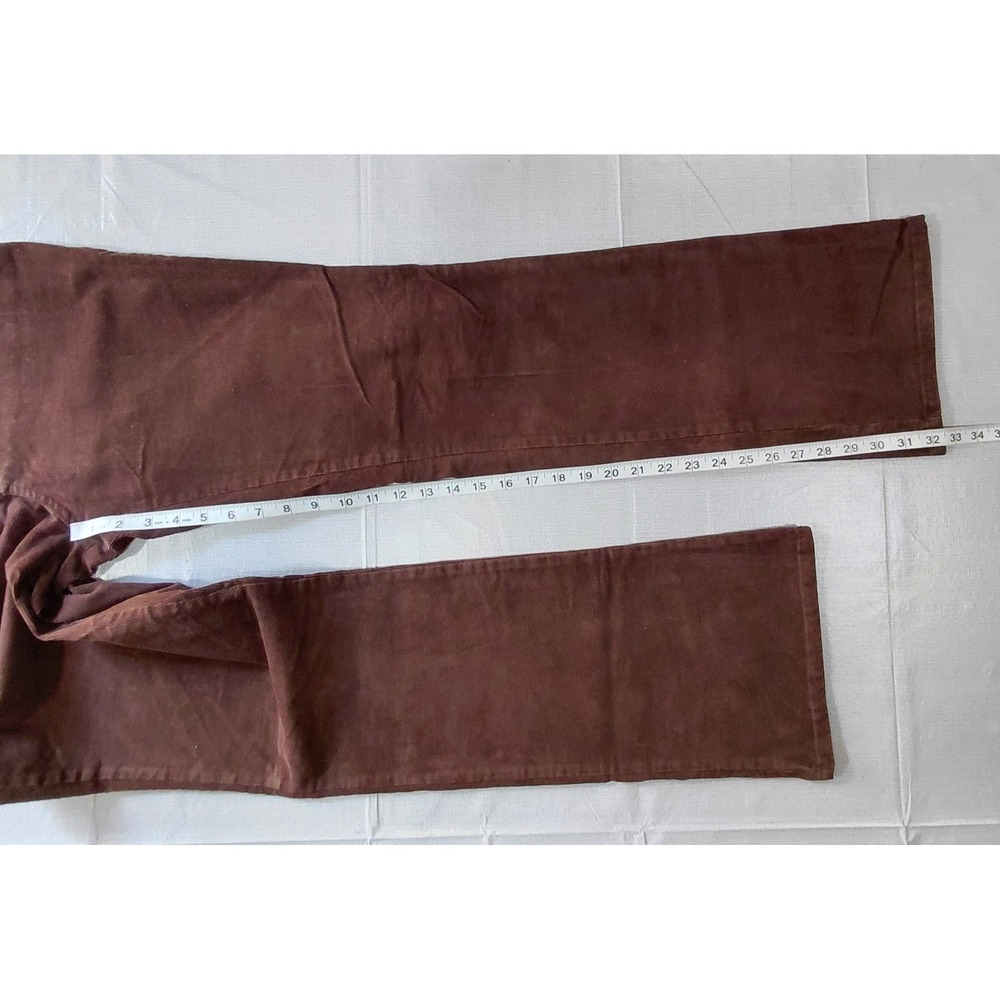 St. John's Bay Secretly Slender Bootcut Corduroy Pants Women's 10 Brown Mid Rise - Picture 10 of 13